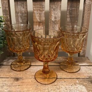 VTG Noritake Perspective Stemmed Wine Or Sherry Glasses Set of 3